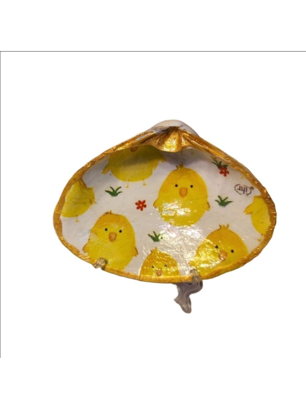 DECOUPAGE EASTER CLAM SHELL 